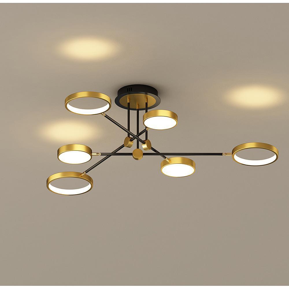 Circular 8 - light Design LED Nordic Flush Mount Ceiling Light Chandeliers