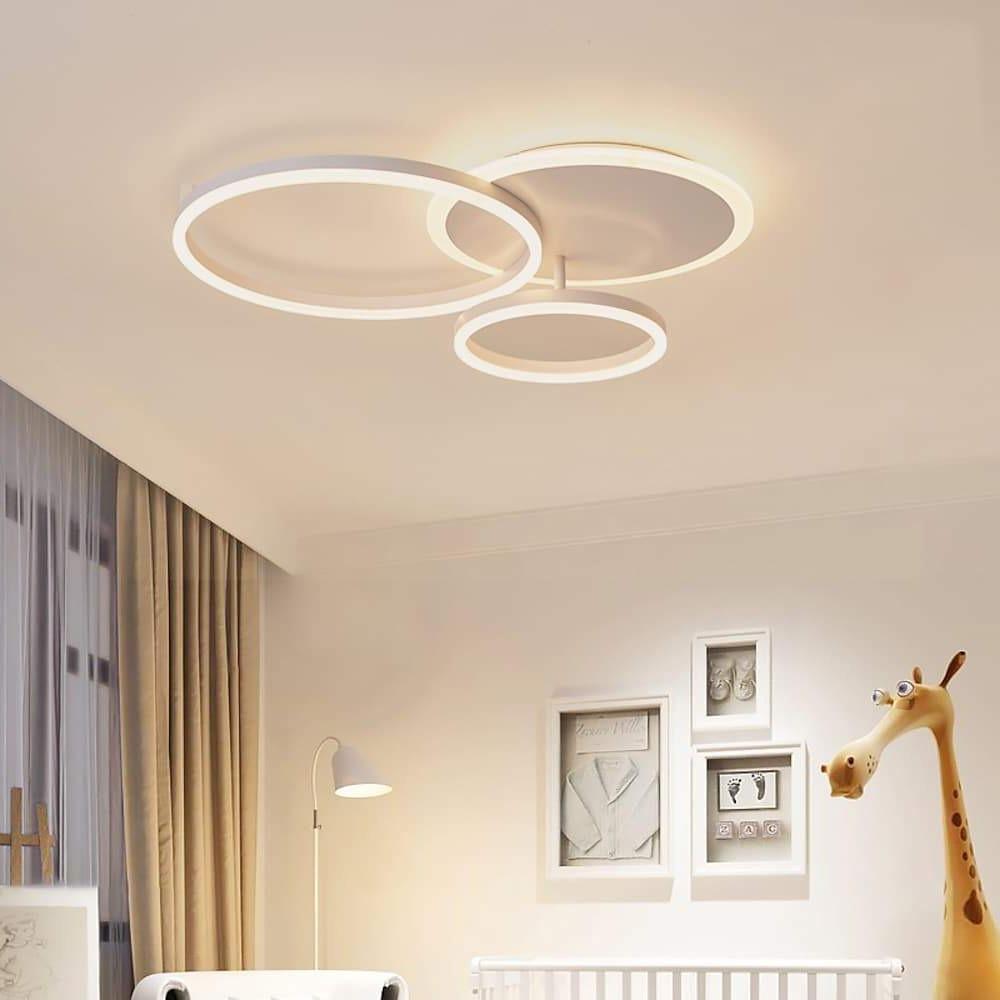 26'' LED 1-Light Flush Mount Lights LED Artistic Aluminum Novelty Dimmable Ceiling Lights-dazuma