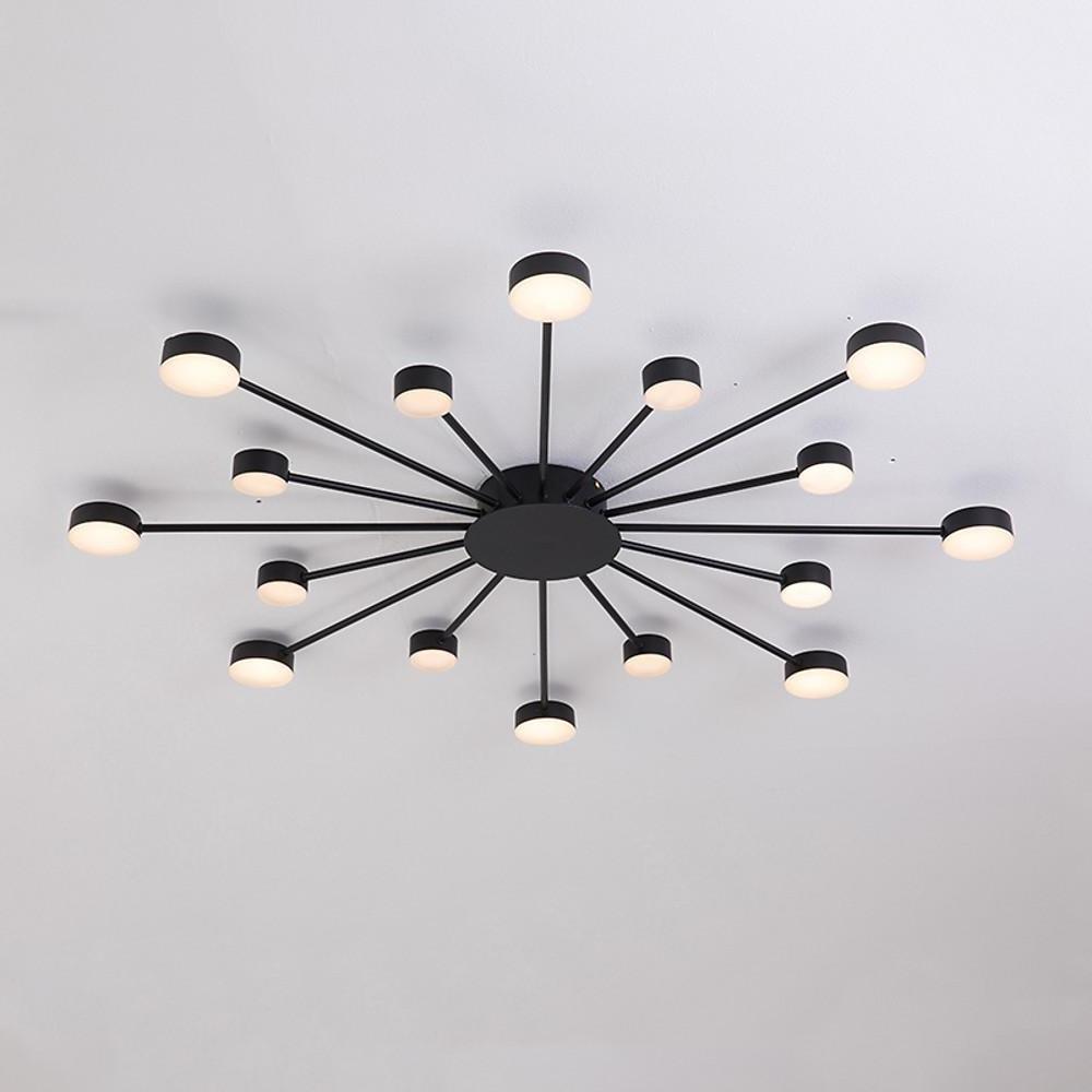 37'' LED 12 Bulbs 16 Bulbs Cluster Design Flush Mount Lights Nordic Style Modern Metal Acrylic Floral Style Modern Style Ceiling Lights