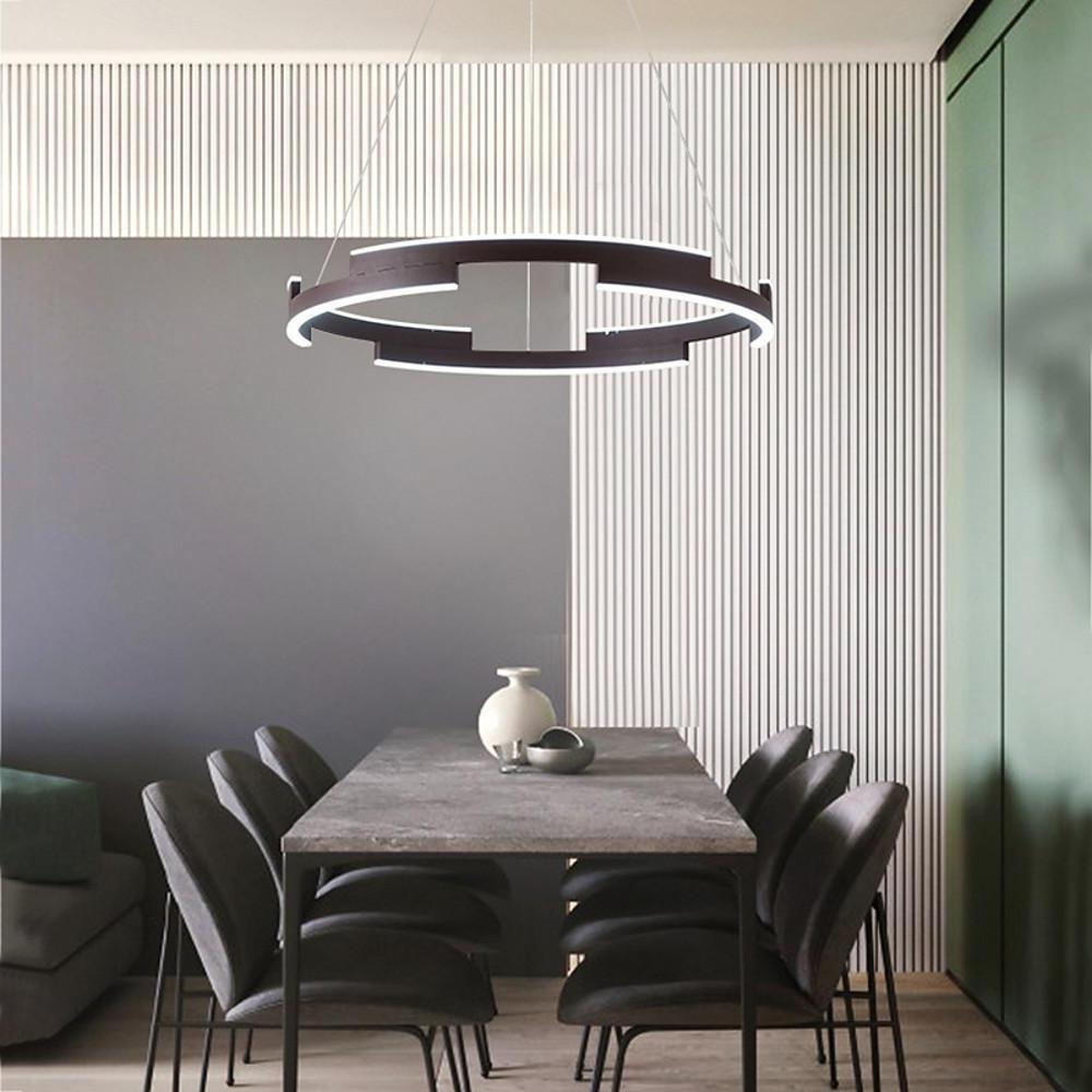 31'' LED 6-Light LED New Design Chandelier Modern LED Metal Geometrical Circle Circle Design-dazuma