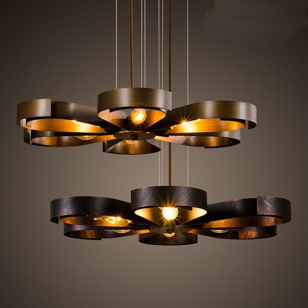 6 - light Petal - shaped LED Modern Chandeliers Pendant Light Hanging Lamp