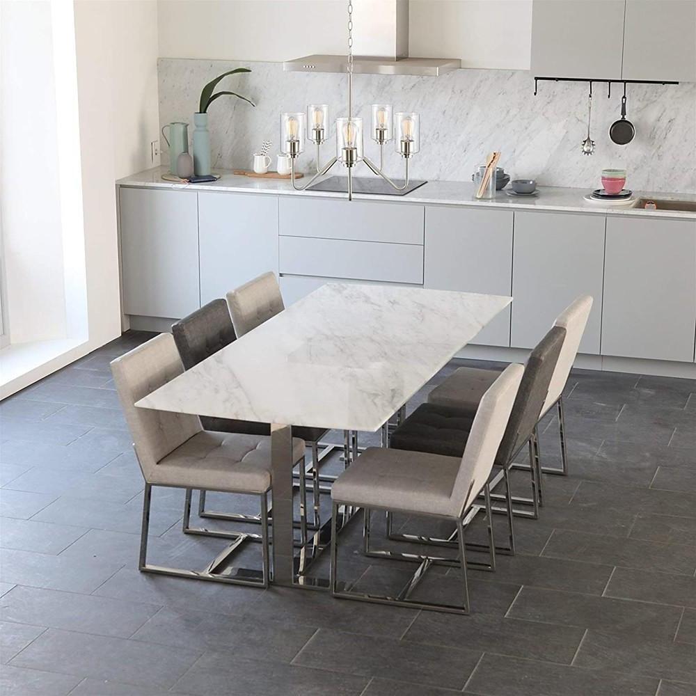 5 - light Candelabra Design Electroplated Glass Modern Chandeliers