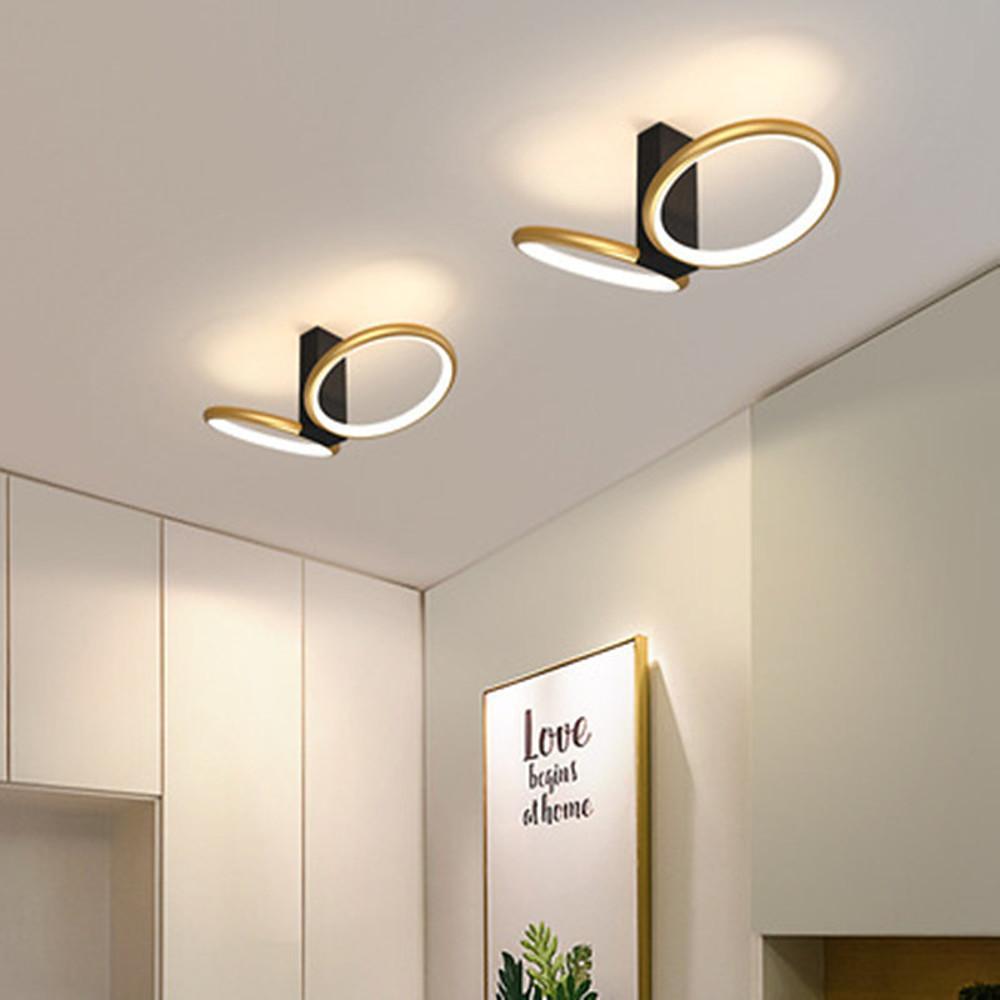 13'' LED 2-Light Geometric Shapes Flush Mount Lights LED Artistic Aluminum Silica gel Metal Stylish Artistic Style Flush Mounts Semi Flush Mounts-dazuma