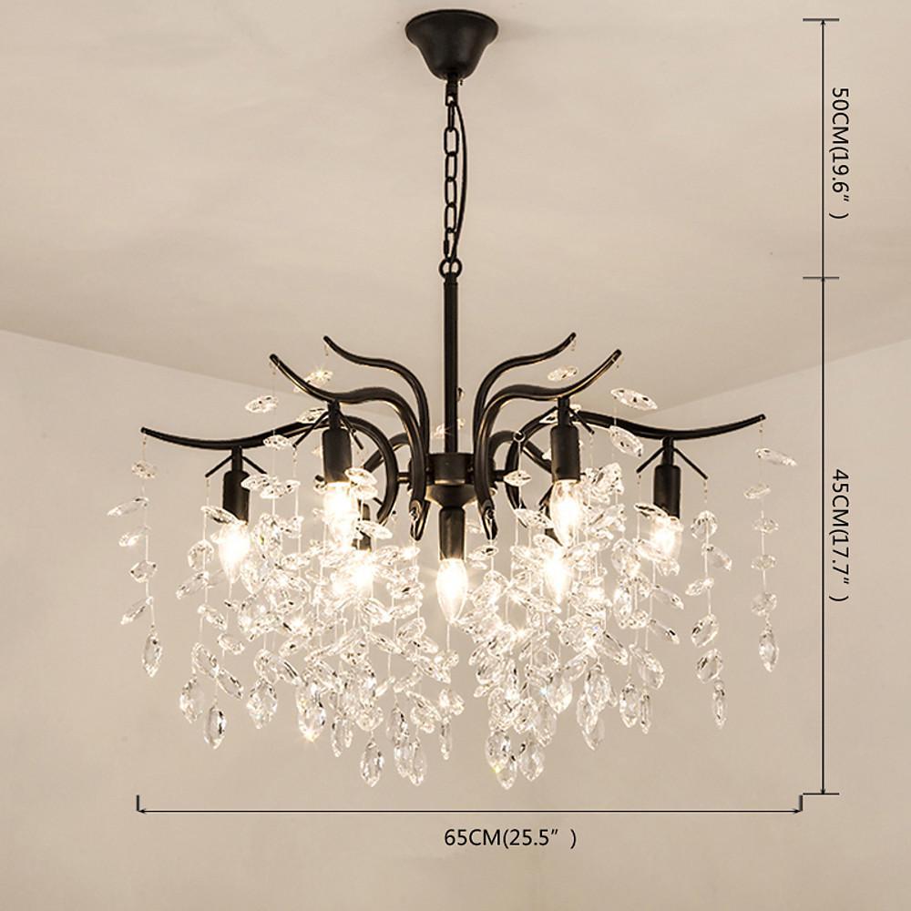 18'' LED 7-Light New Design Creative Chandelier Artistic Contemporary Metal Crystal Candle-Style Design