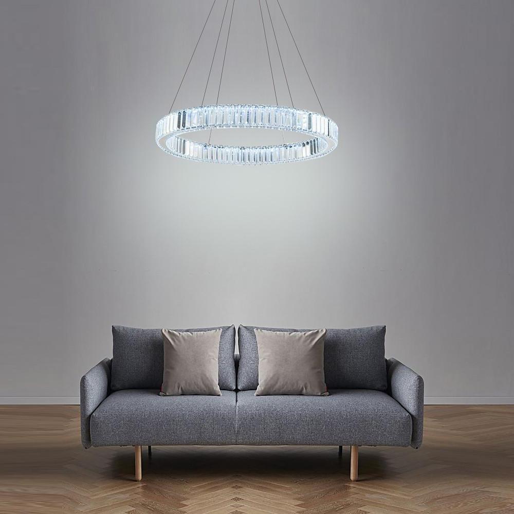 Luxury 1 - Light Ring Shaped Wagon Wheel Chandelier in Gold Finish