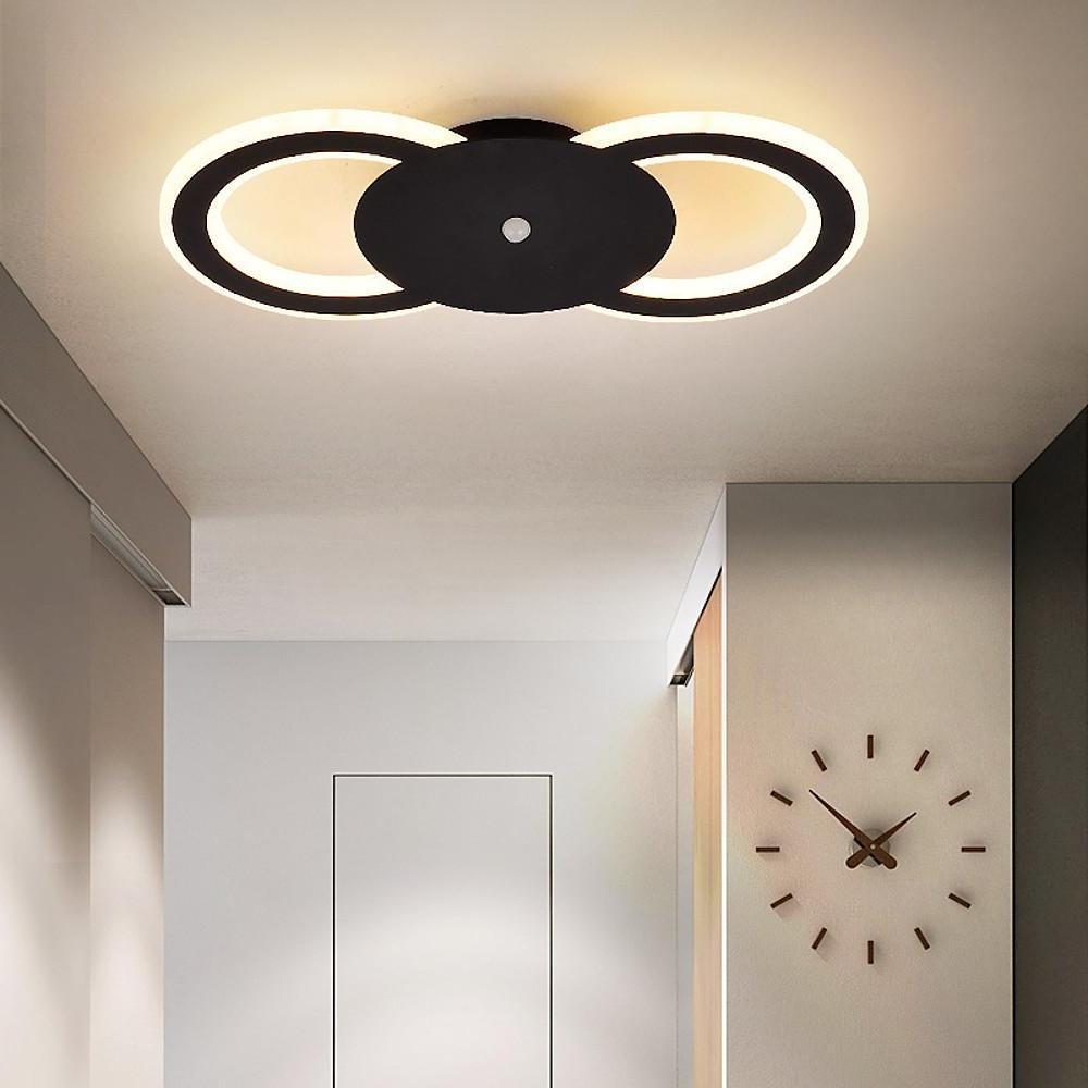 Modern Geometric Ring 2 - Light LED Flush Mount Ceiling Light