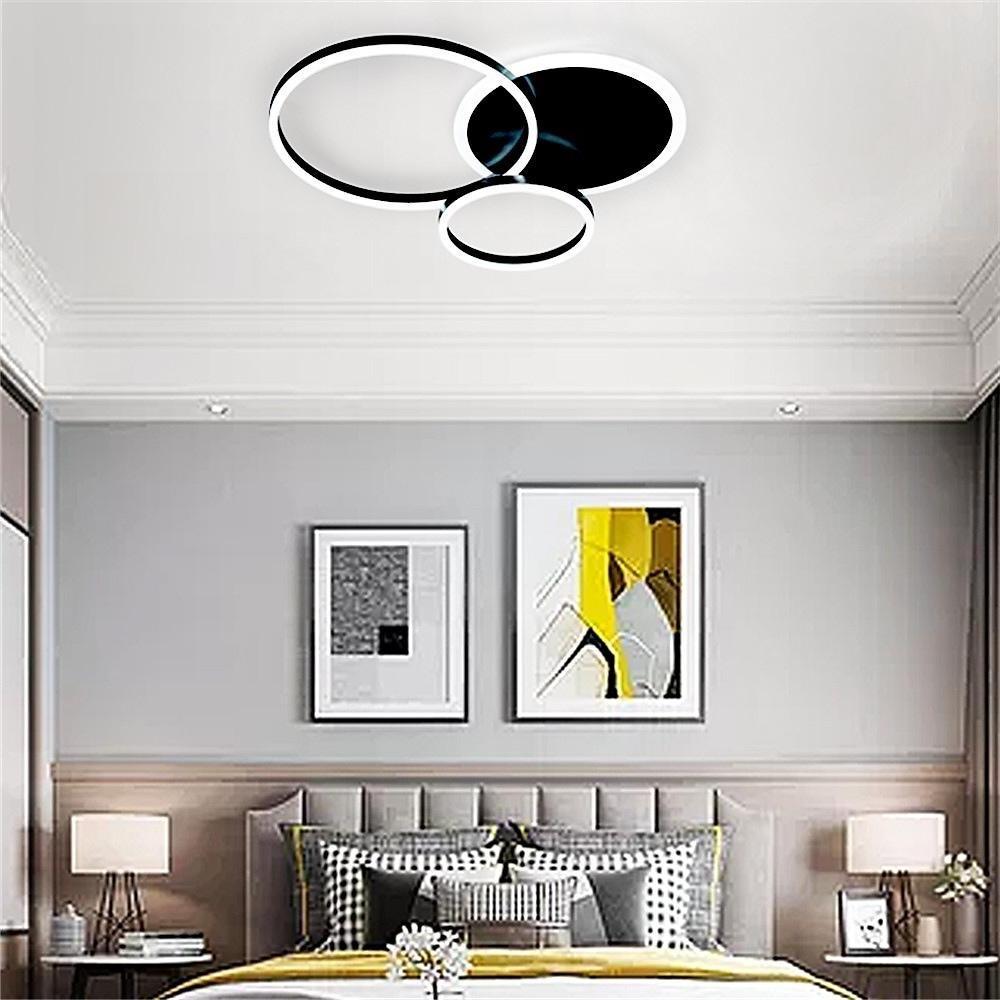 20'' LED 3-Light Circle Design Cluster Design Flush Mount Lights Nordic Style Modern Metal Acrylic Dimmable Ceiling Lights