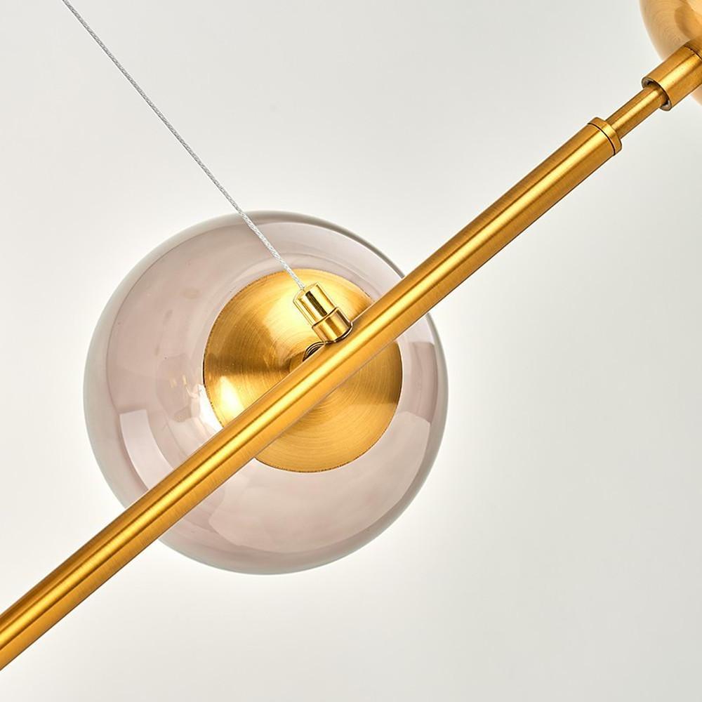 47'' LED 6-Light 4-Light Sputnik Design Chandelier Nordic Style Modern Metal Glass Globe Design-dazuma