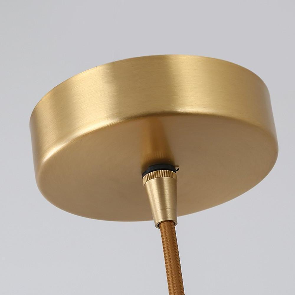 6'' LED 1-Light Circle Design Pendant Light Modern LED Copper Acrylic Geometrical Modern Style Pendant Lights