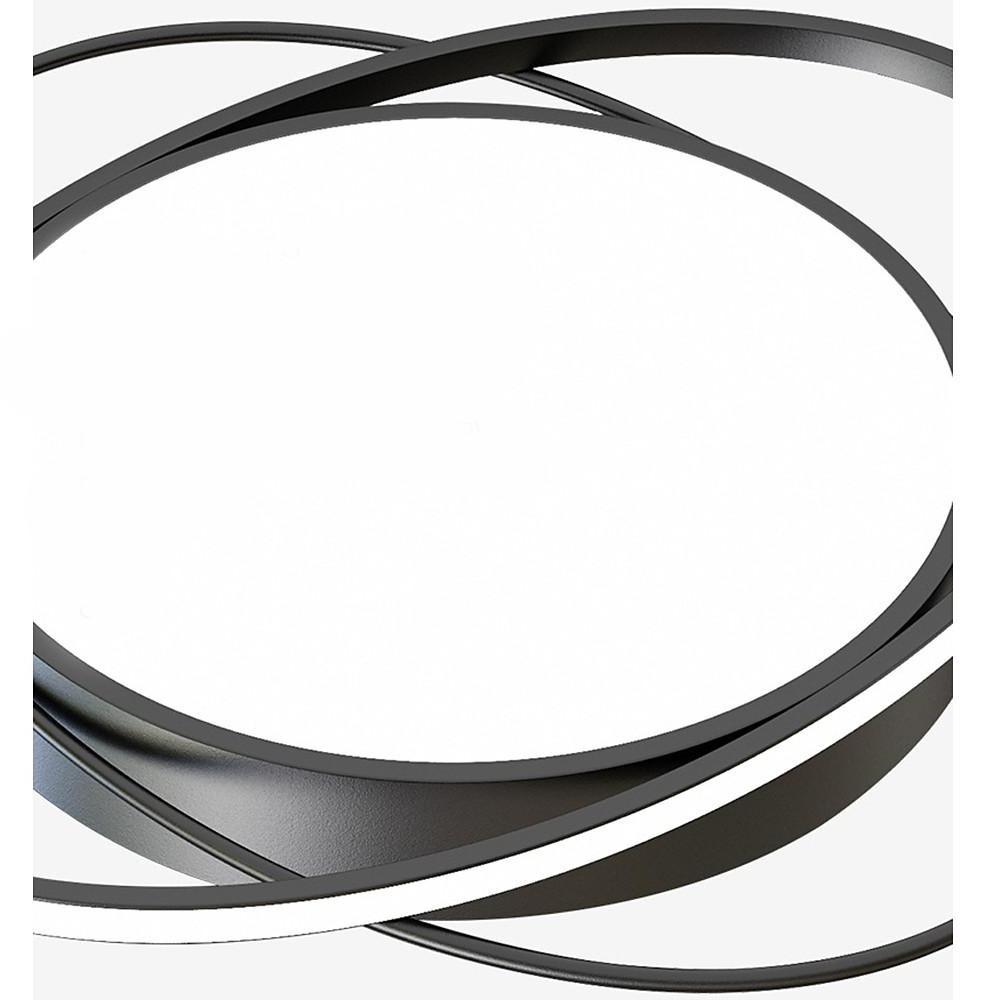 LED Geometric Shapes Circle Dimmable Flush Mount Lights with Remote Control