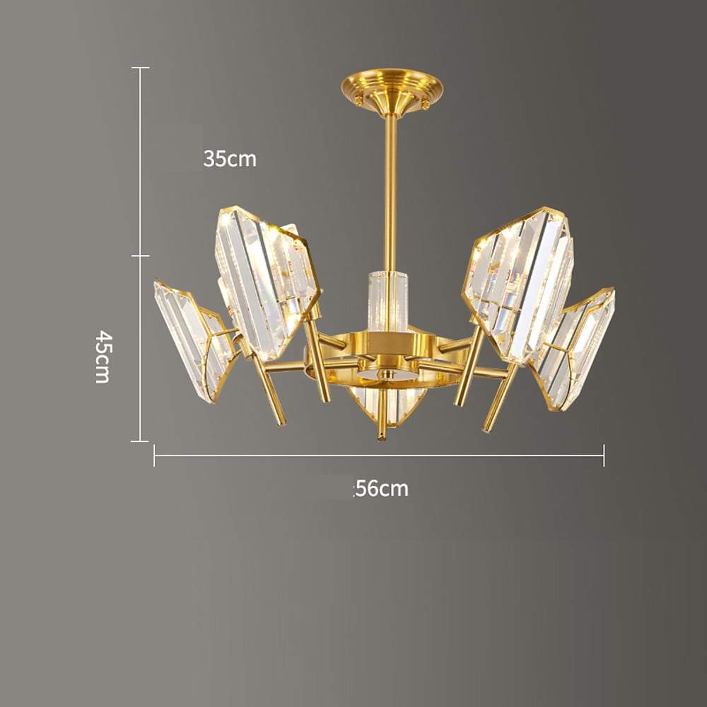 22'' LED 8-Light 6-Light 5-Light 12 Bulbs 10-Light Unique Design Pendant Light Nordic Style LED Metal Crystal Pendant Lights