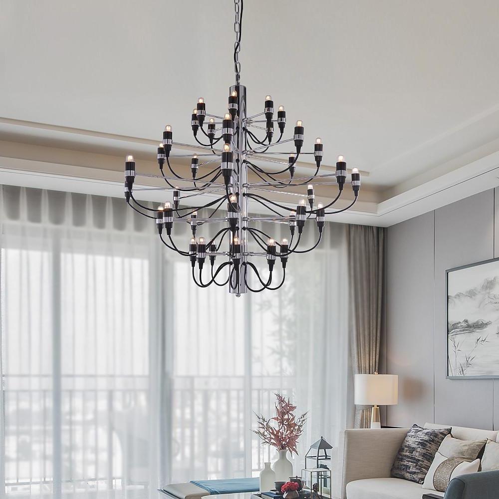 Creative 50 - Light Electroplated Candlestick Design Modern Chandeliers