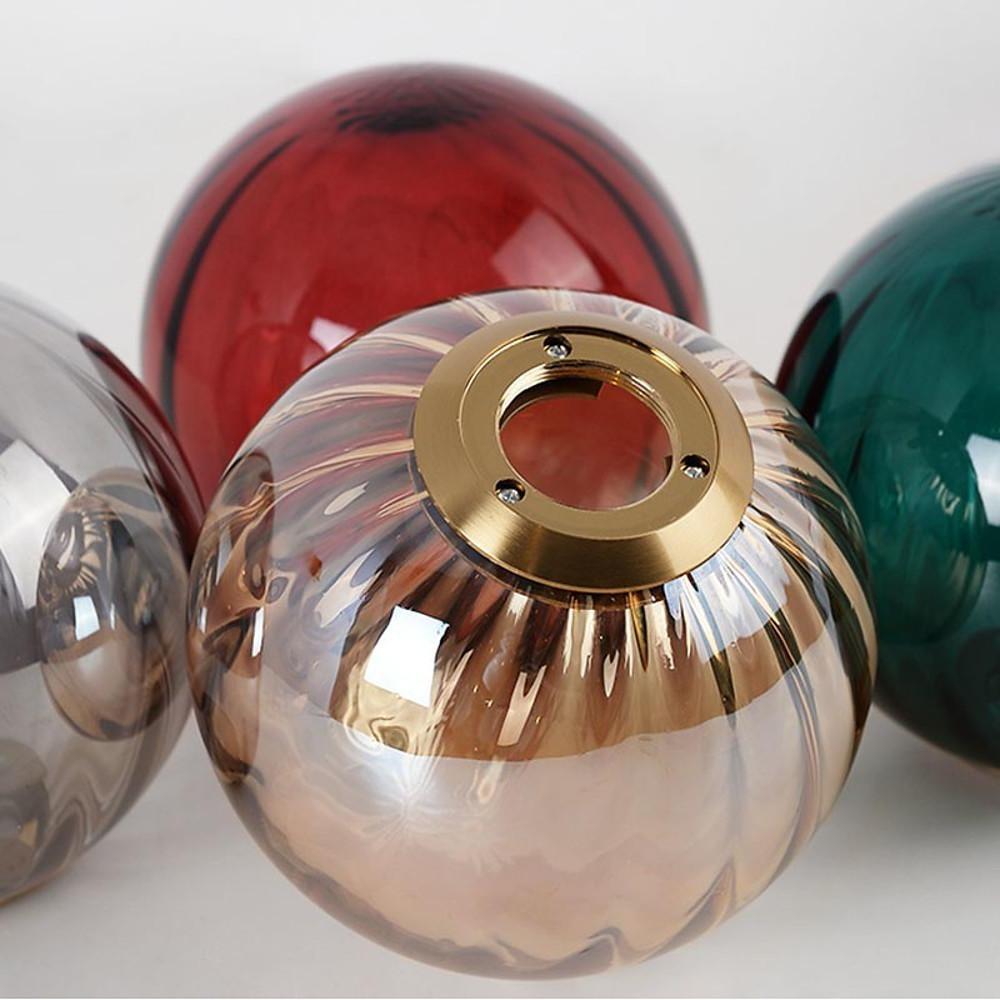 Ball - shaped Electroplated Metal Glass LED Modern Pendant Lighting