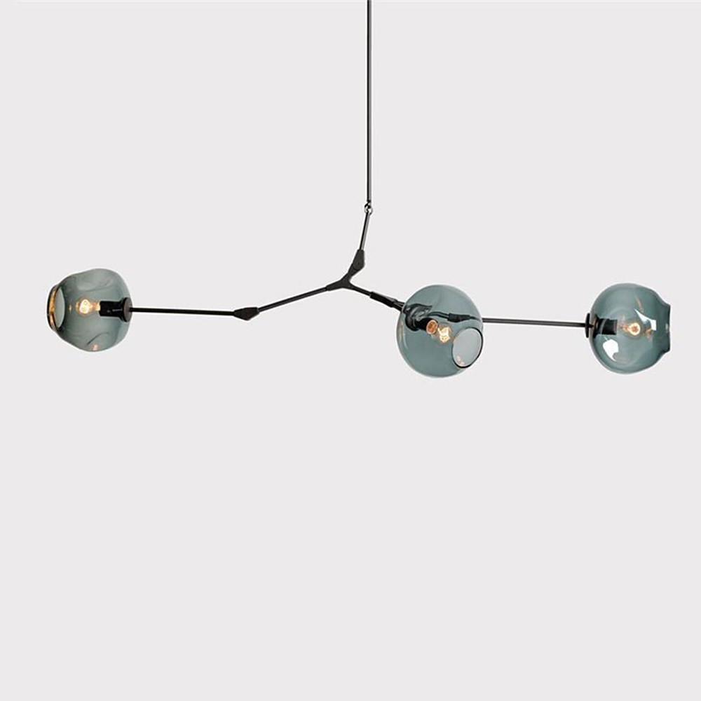 5'' LED 7-Light 6-Light 5-Light 3-Light Sputnik Design Chandelier Nordic Style Artistic Metal Glass Minimalist Globe Sputnik Chandeliers-dazuma