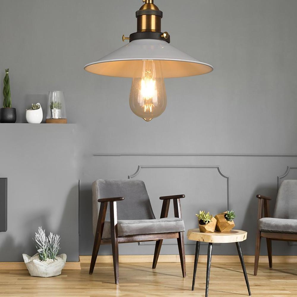 9'' Incandescent LED 1-Light Single Design Pendant Light Nordic Style Traditional Classic Metal Island Lights