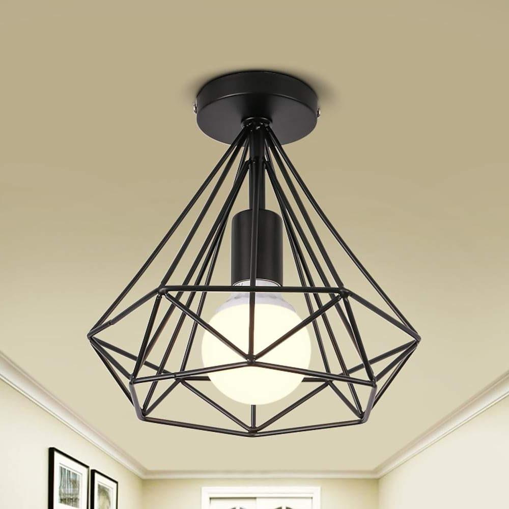 10'' Halogen Incandescent LED 1-Light Mini Style Retro Metal Ceiling Lights