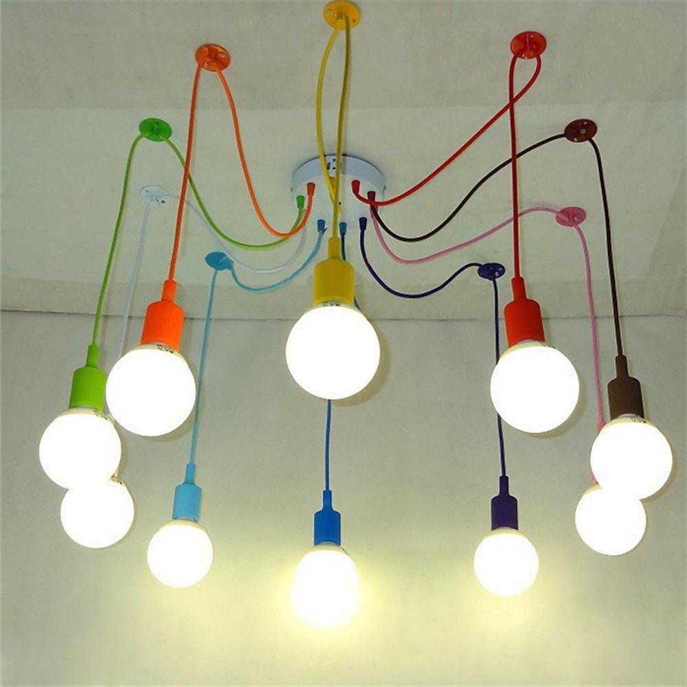 Cluster Spider Pendant Lighting 10 - heads DIY Adjustable Ceiling Lights