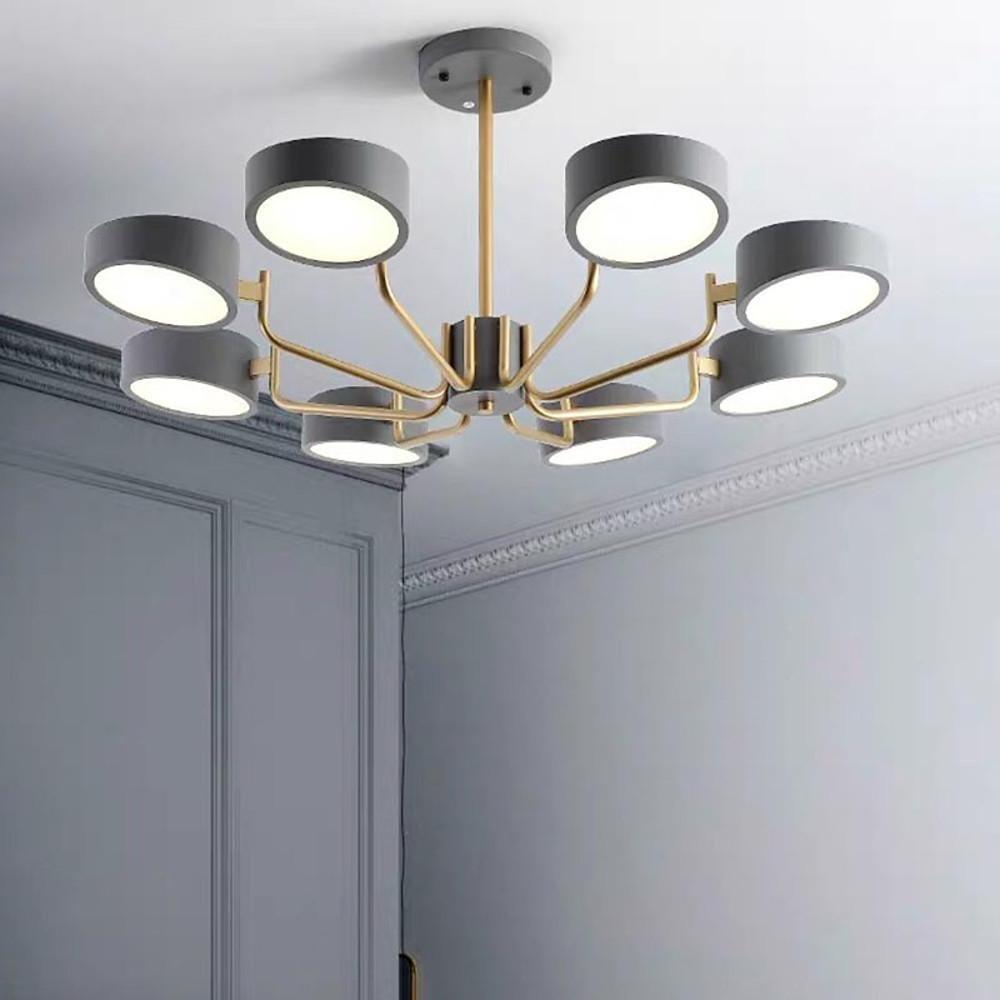 8 - Light Tasking Chandelier - Fixed 24'' Height, 3000K - 5400K