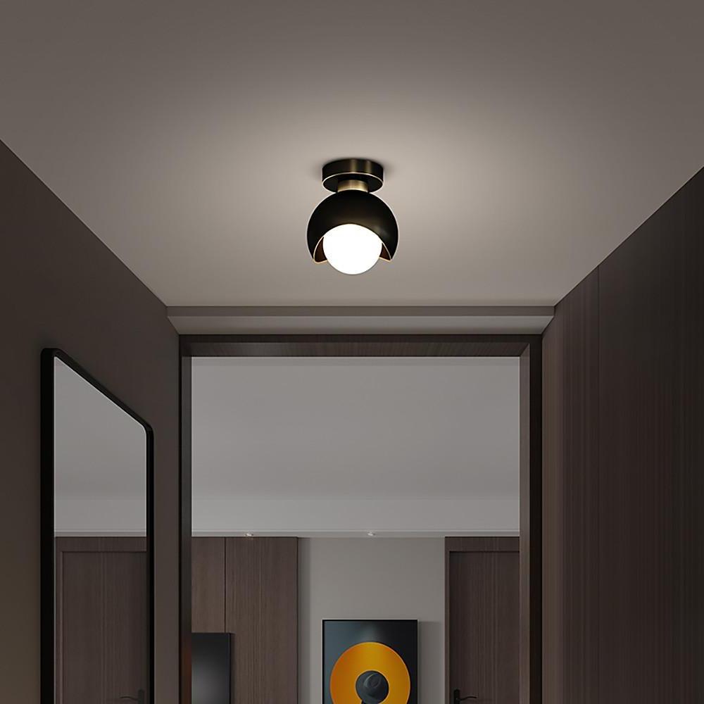 6'' LED 1-Light Globe Design Flush Mount Lights Nordic Style LED Copper-dazuma