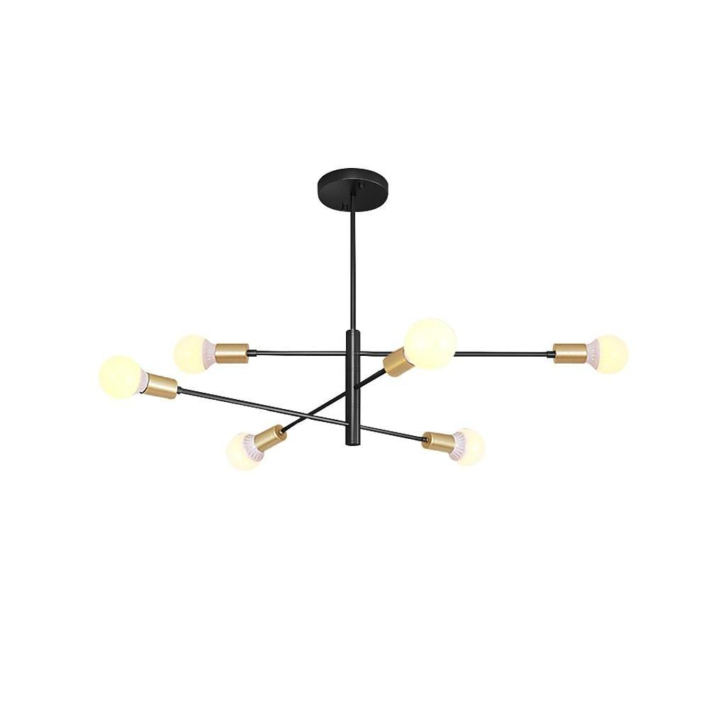 Luxurious 6 - Light Sputnik Chandelier with E27 Bulb Base - 41'' Dia x 31'' H