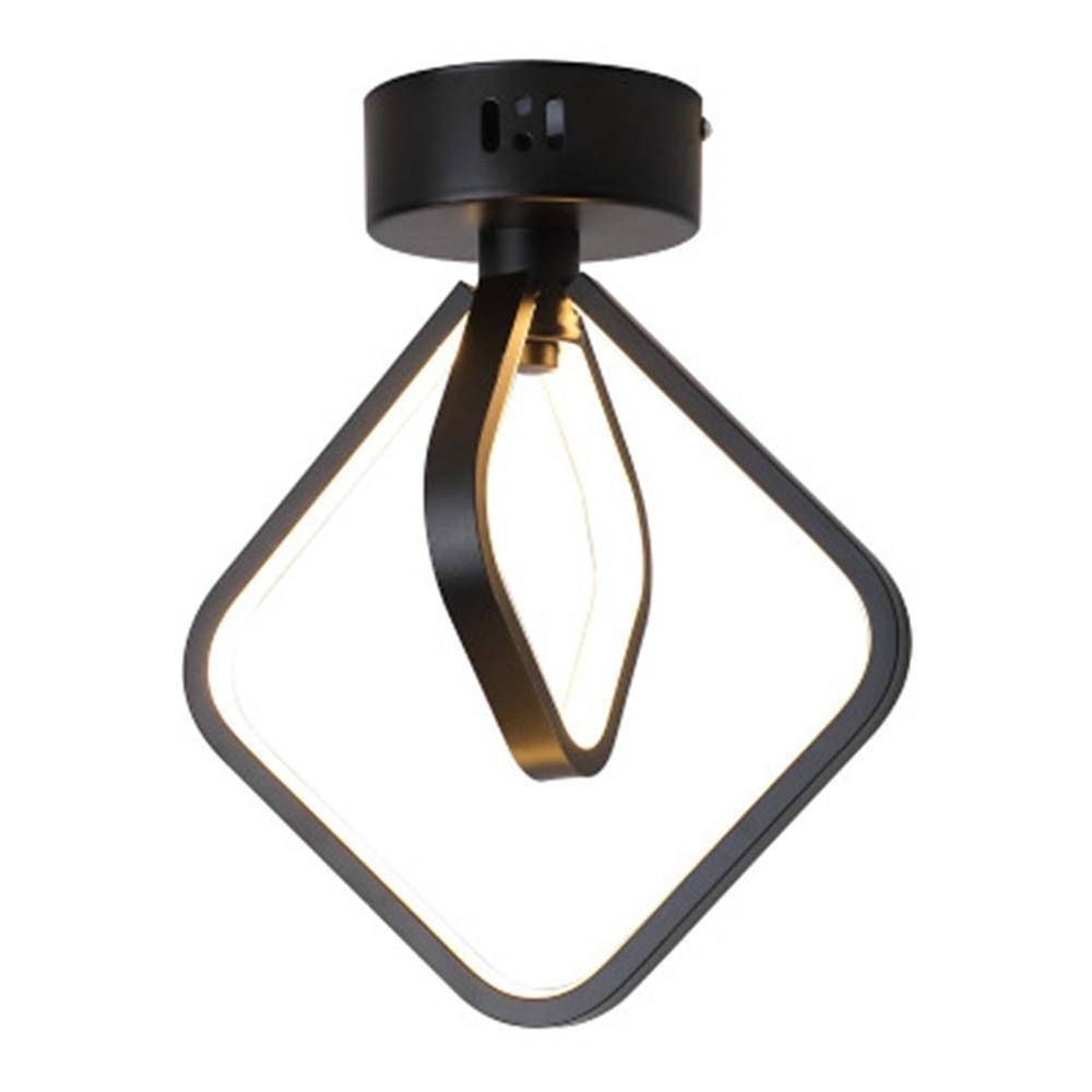 9'' LED 1-Light Geometric Shapes Flush Mount Lights Modern LED Metal Aluminum Acrylic Flush Mounts Semi Flush Mounts-dazuma