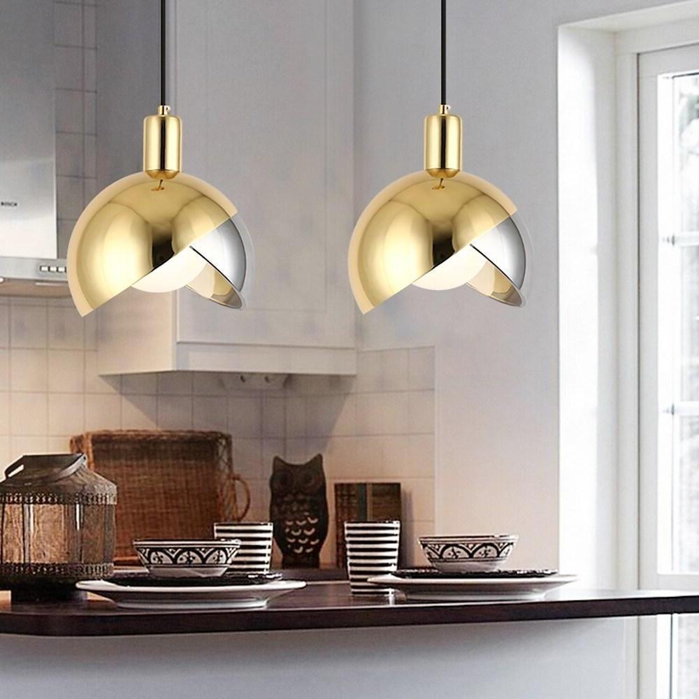 8'' LED 1-Light Single Design Pendant Light Nordic Style Modern Glass Metal Island Lights-dazuma