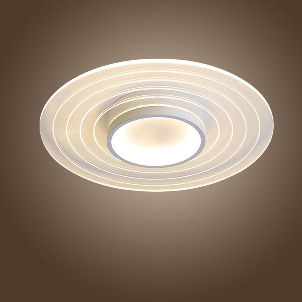 17'' LED 1-Light Geometric Shapes Dimmable Flush Mount Lights Modern LED Metal Acrylic Geometrical Dimmable Ceiling Lights