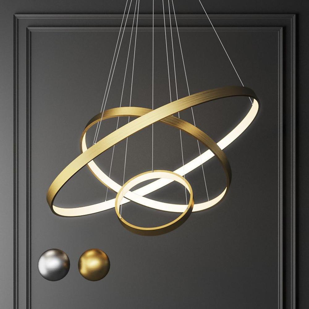 Interweaved 3 - Ring Chandelier Light Dimmable Antique Chandeliers