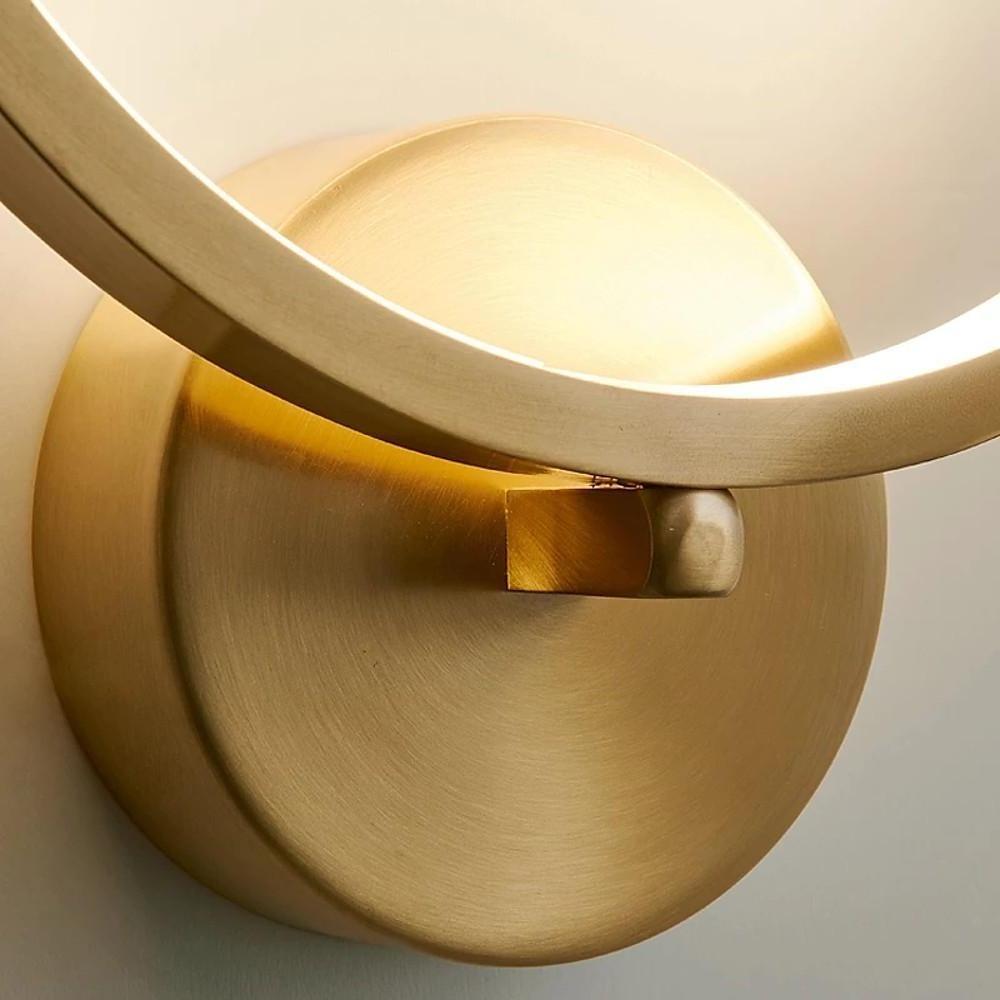 3 - light Circular Copper LED Modern Flush Mount Lighting Ceiling Lights