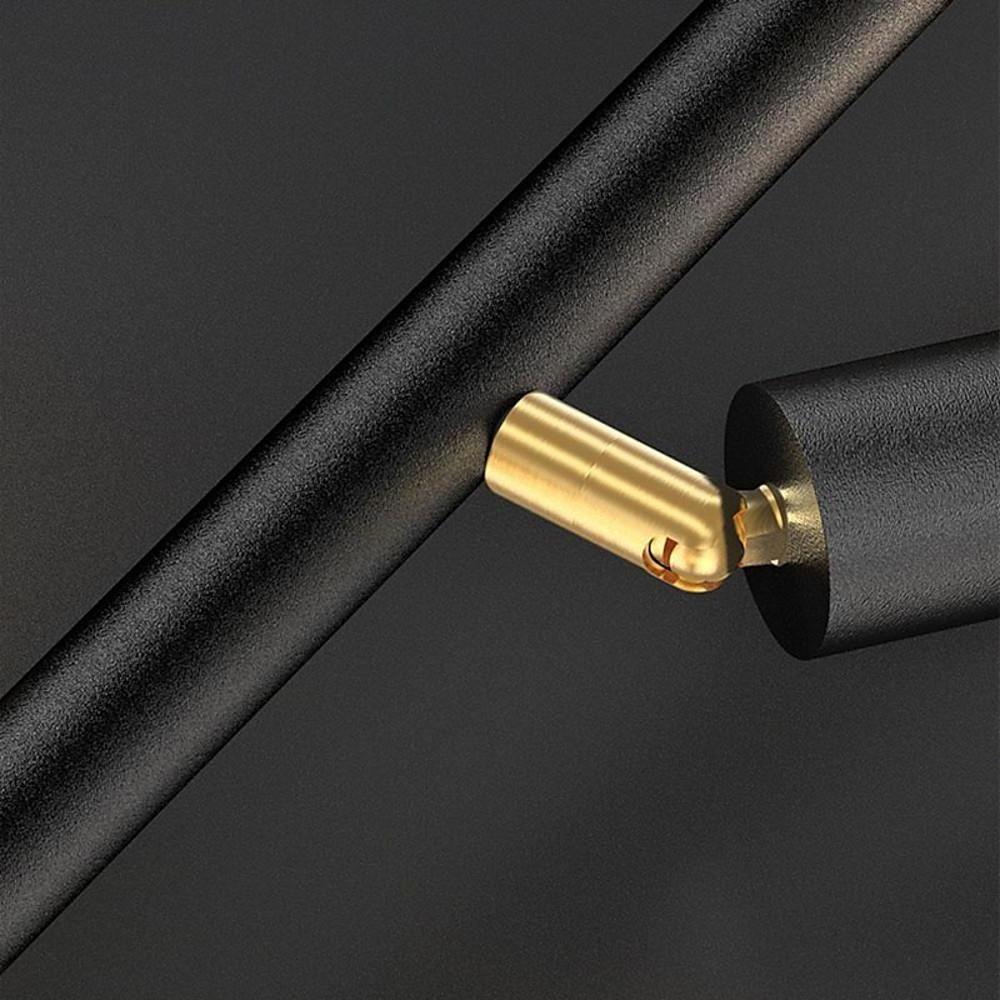 6/8 - Light Black Island Horizontal Suspension Linear Pendant Light