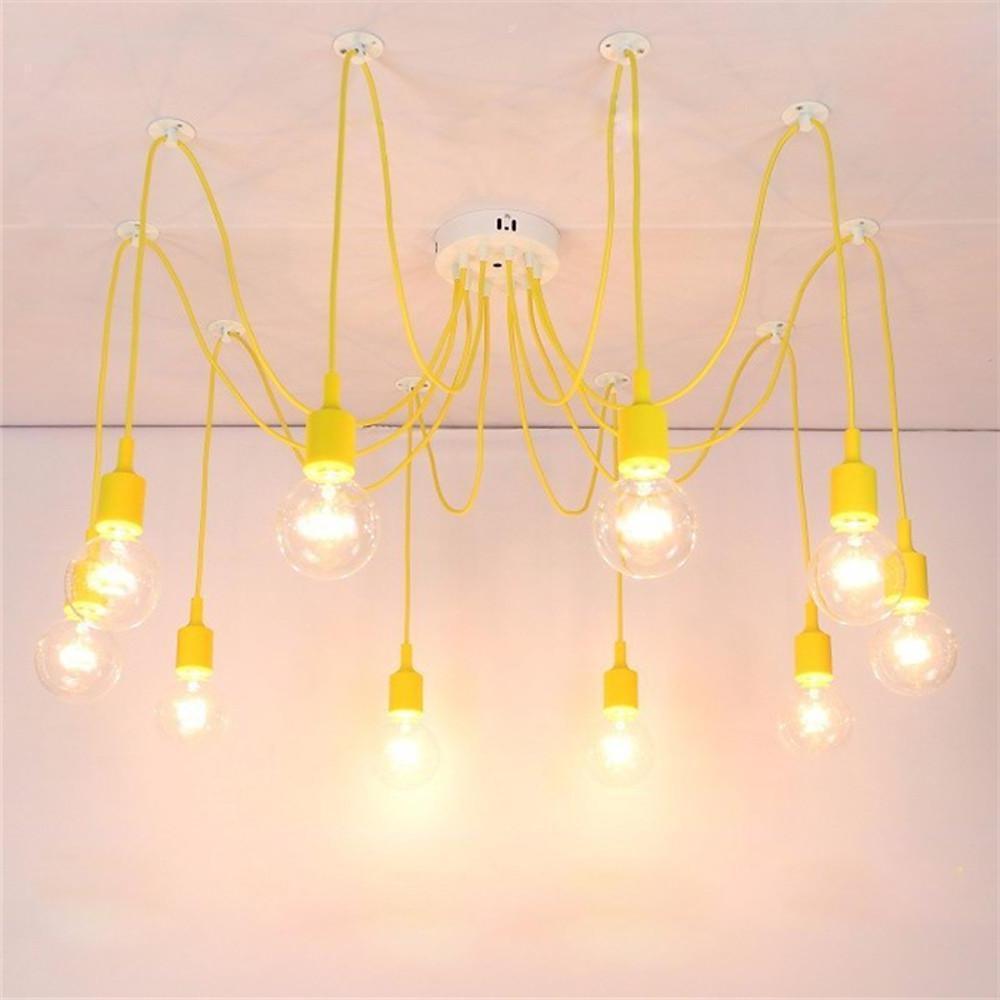 Cluster Spider Pendant Lighting 10 - heads DIY Adjustable Ceiling Lights