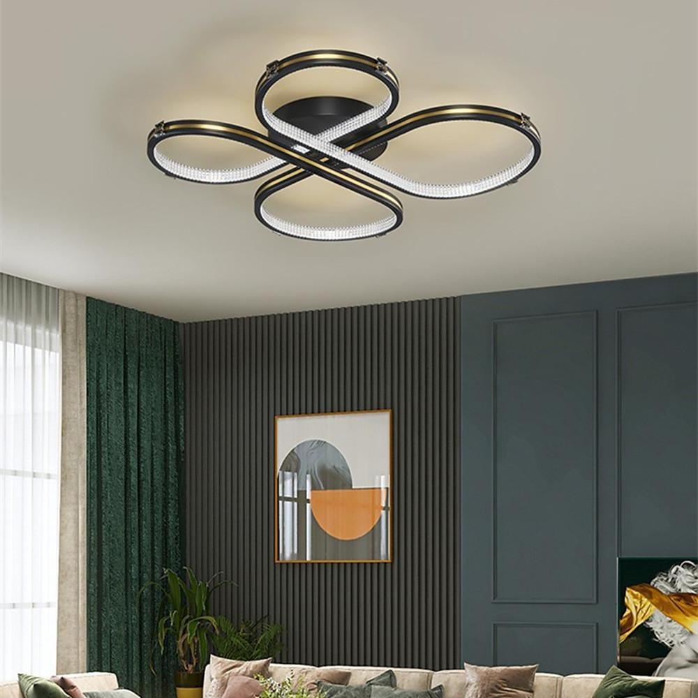 22'' LED 1-Light Circle Design Flush Mount Lights LED Artistic Metal Acrylic Stylish Modern Style Artistic Style Flush Mounts Semi Flush Mounts-dazuma